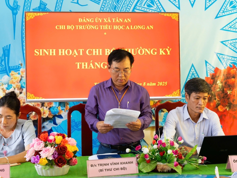truong tieu hoc nang chat sinh hoat chi bo